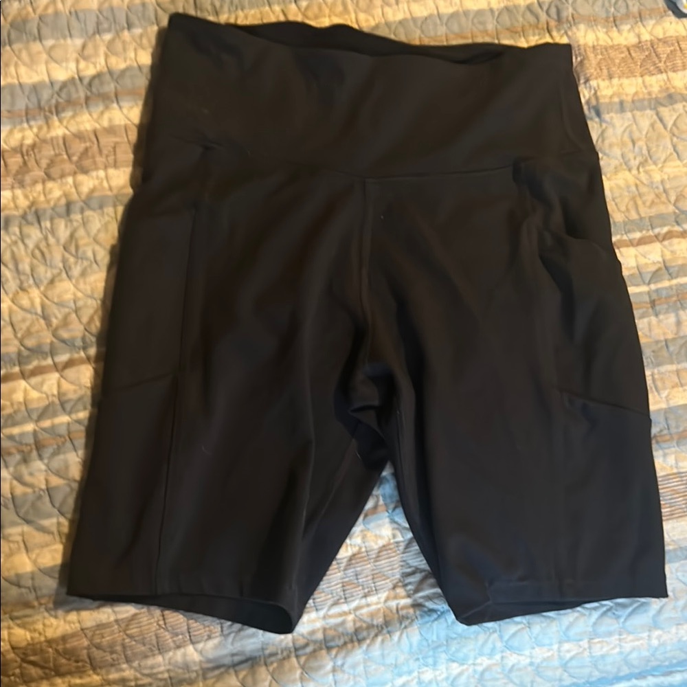 Women's Black High-Waisted Shorts